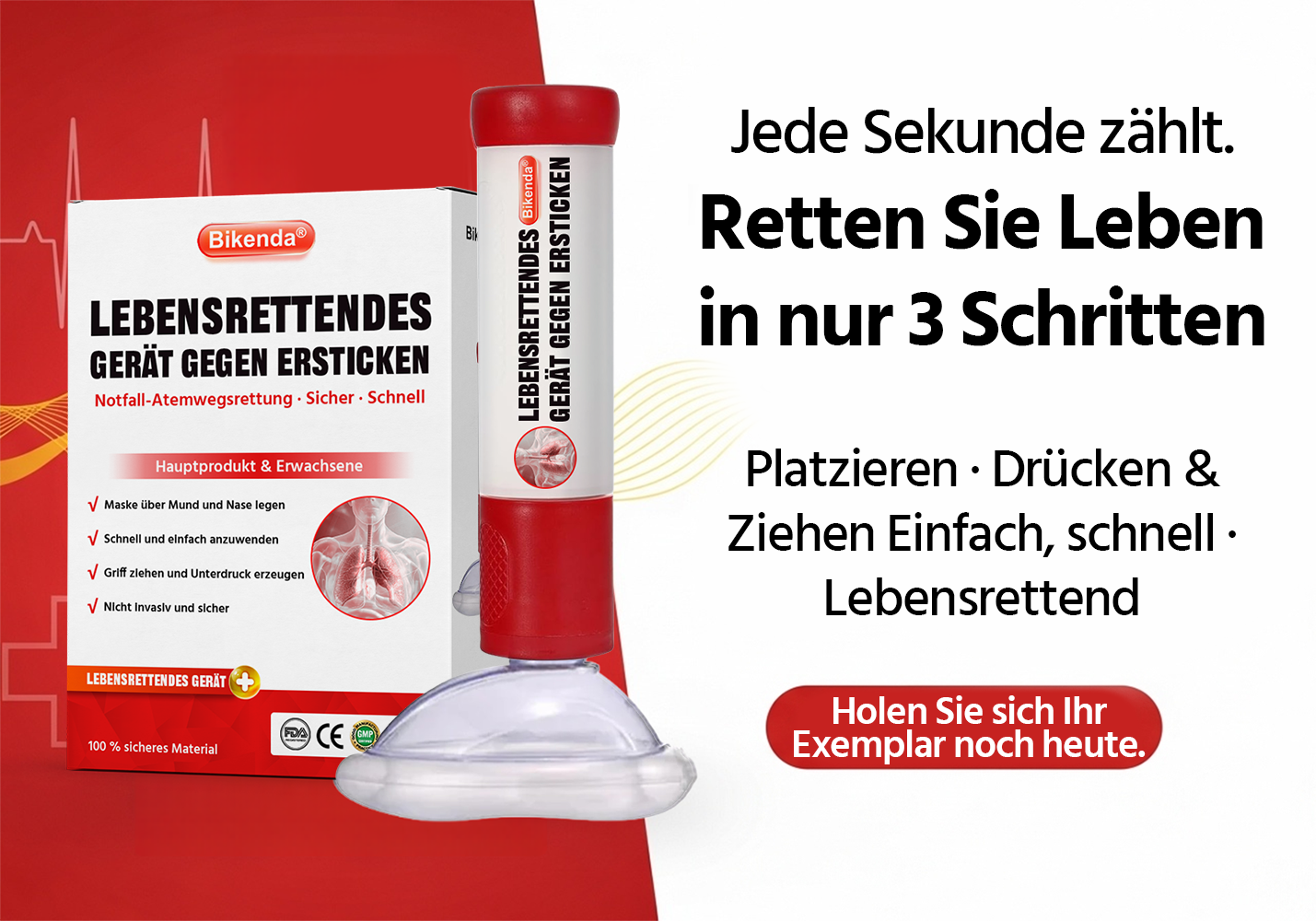 Bikenda® Lebensrettendes Gerät gegen Ersticken