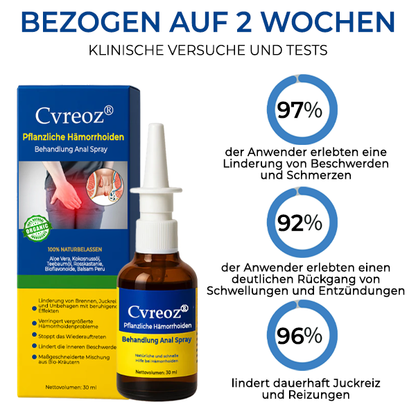 Cvreoz® Pflanzliche Hämorrhoiden Behandlung Anal Spray