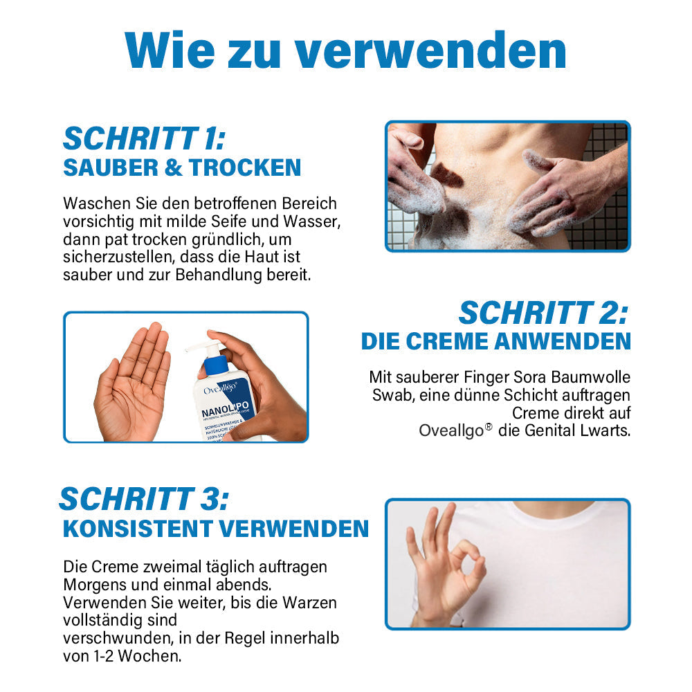 Oveallgo® NanoLipo HPV Genital warzen-Eraser creme Promax