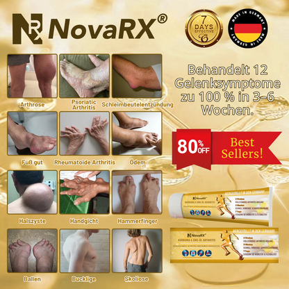 NovaRX® Kurkuma & Emu-Öl Arthritis-beruhigendes Schmerzlinderungs-Massagegel