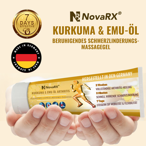NovaRX® Kurkuma & Emu-Öl Arthritis-beruhigendes Schmerzlinderungs-Massagegel