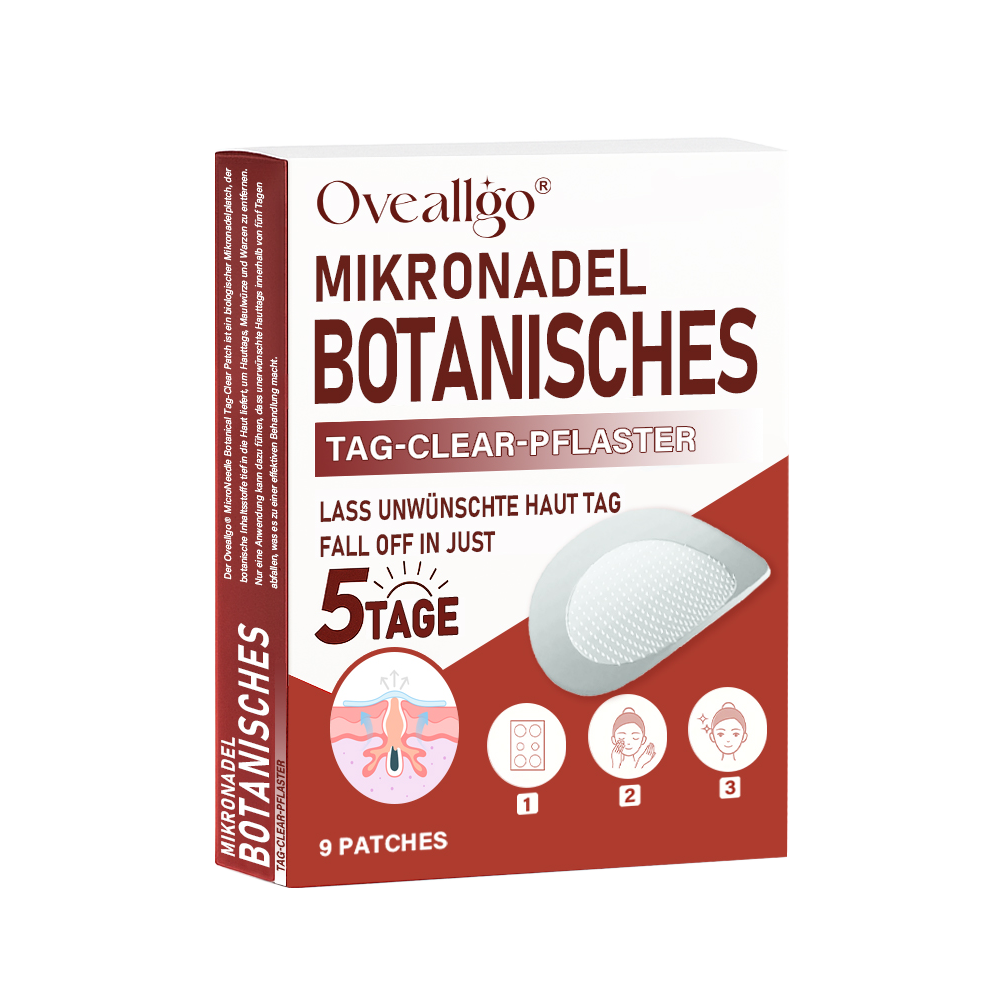 Oveallgo® MikroNadel Botanisches Tag-Clear-Pflaster Pro 🇩🇪 Hergestellt in der Germany