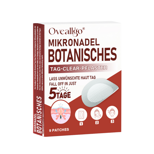 Oveallgo® MikroNadel Botanisches Tag-Clear-Pflaster Pro 🇩🇪 Hergestellt in der Germany